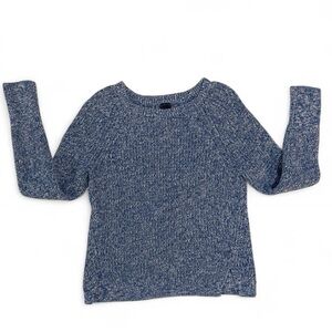 GAP Blue & White Heather Knit Chunky Sweater